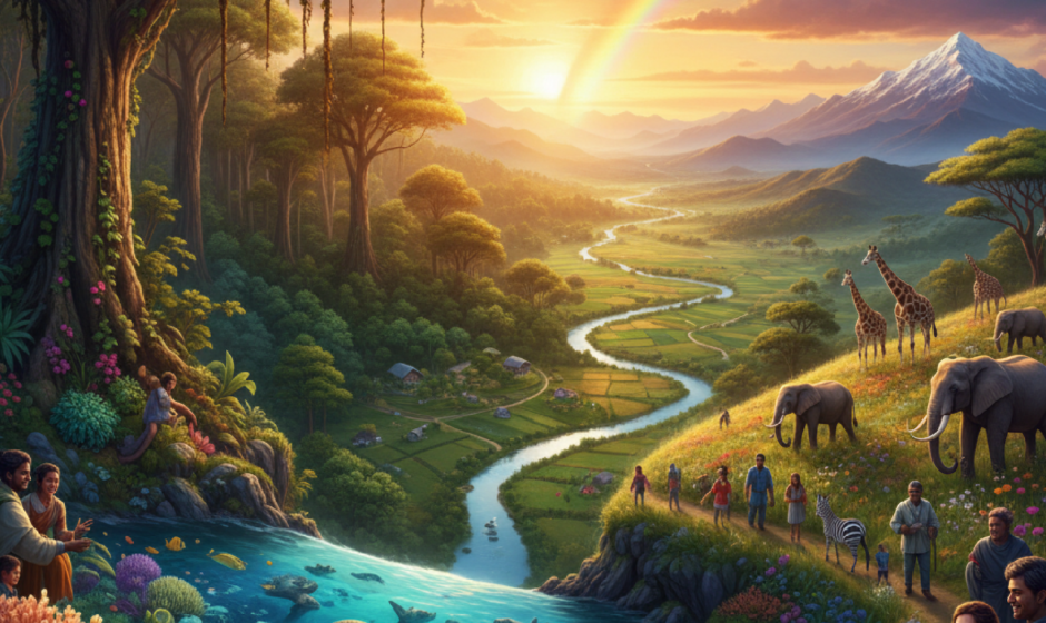 Imagem ilustrativa sobre Achieving global biodiversity goals makes a big difference for nature and people