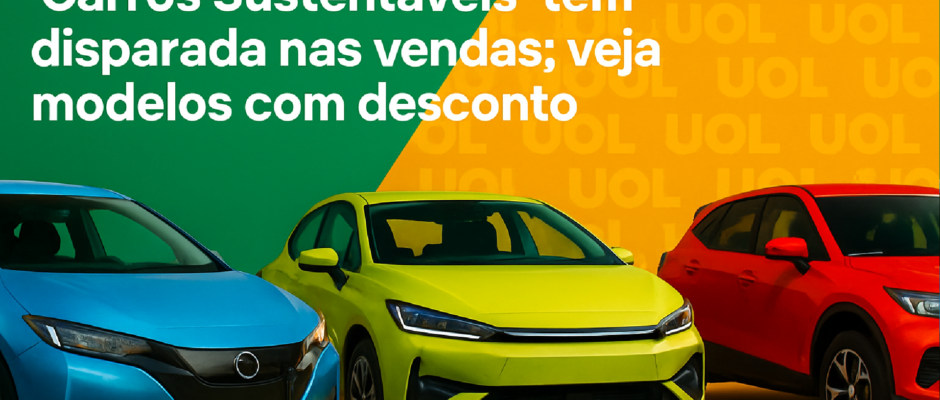 Imagem ilustrativa sobre 'Carros sustentáveis' têm disparada nas vendas; veja modelos com desconto - UOL