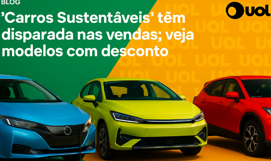 Imagem ilustrativa sobre 'Carros sustentáveis' têm disparada nas vendas; veja modelos com desconto - UOL