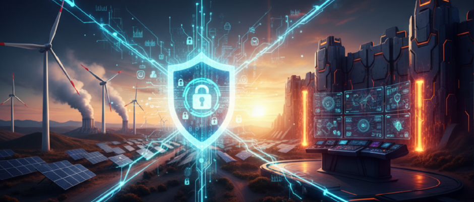 Imagem ilustrativa sobre Cibersegurança em Infraestruturas de Energia Limpa