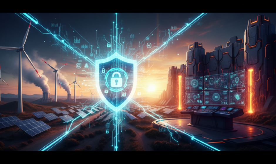 Imagem ilustrativa sobre Cibersegurança em Infraestruturas de Energia Limpa