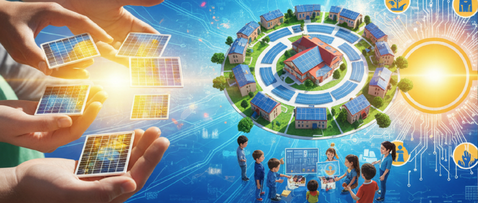 Imagem ilustrativa sobre Energia Solar Comunitária e Inclusão Energética