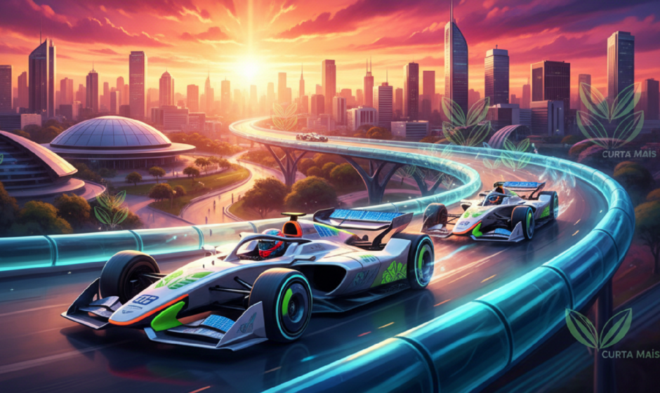 Imagem ilustrativa sobre Fórmula 1 prepara carros menores e mais sustentáveis para temporada 2026 - Curta Mais - Goiânia