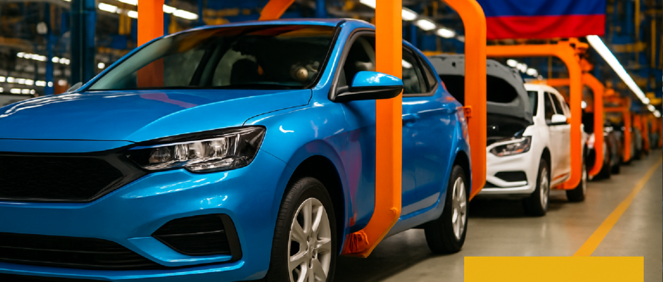 Imagem ilustrativa sobre Juros altos e fim do acordo comercial com a Colômbia pesam e produção de carros cai em setembro, diz