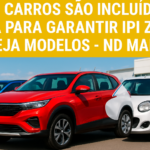 Governo zera IPI para carros sustentáveis