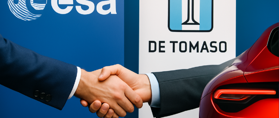 Imagem ilustrativa sobre ESA e De Tomaso firmam parceria para desenvolver materiais sustentáveis para carros de luxo - Invest