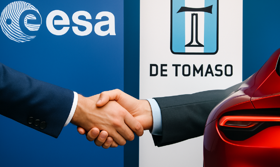 Imagem ilustrativa sobre ESA e De Tomaso firmam parceria para desenvolver materiais sustentáveis para carros de luxo - Invest