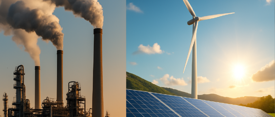 Imagem ilustrativa sobre Descarbonização Industrial e Energia Limpa