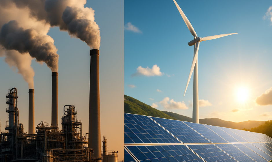 Imagem ilustrativa sobre Descarbonização Industrial e Energia Limpa
