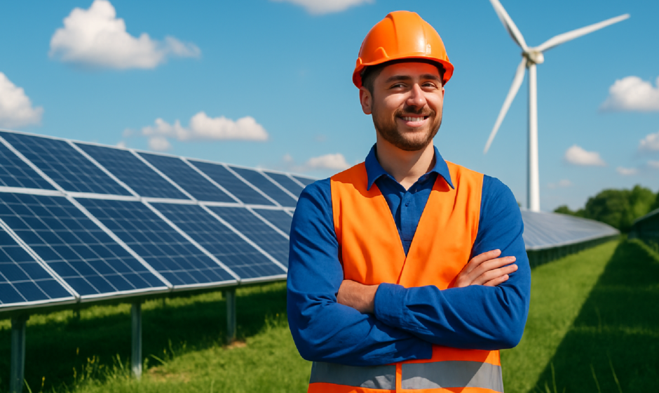 Imagem ilustrativa sobre Energia Limpa e a Geração de Novos Empregos