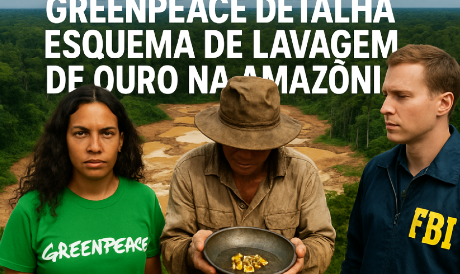 Imagem ilustrativa sobre Greenpeace detalha esquema de lavagem de ouro na Amazônia