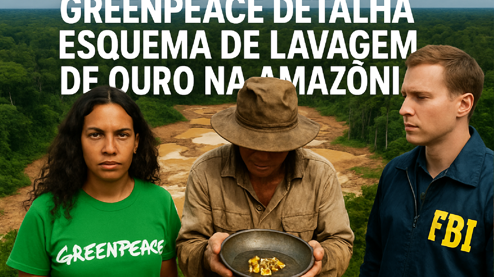 Greenpeace expõe lavagem de ouro na Amazônia