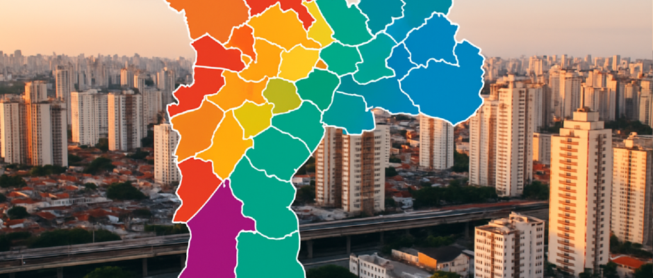 Imagem ilustrativa sobre Mapa da Desigualdade de SP: ranking geral mostra as diferenças entre os 96 distritos da capital paul