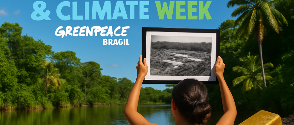 Imagem ilustrativa sobre Rio Nature & Climate Week: Greenpeace Brasil apresenta relatório sobre “lavagem” de ouro e promove e