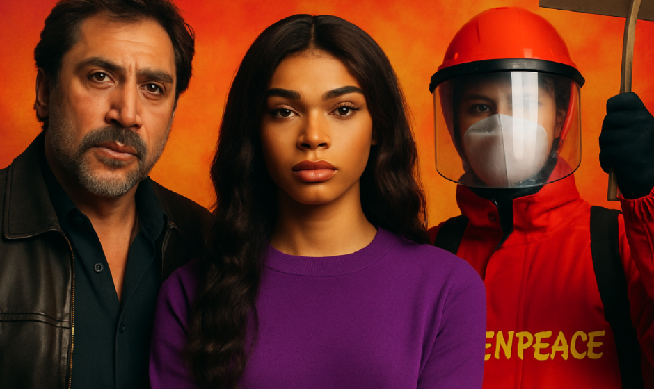 Imagem ilustrativa sobre ‘SLAPP Suit’: Javier Bardem, Yasmin Finney e Greenpeace lançam curta-metragem sobre intimidação corp