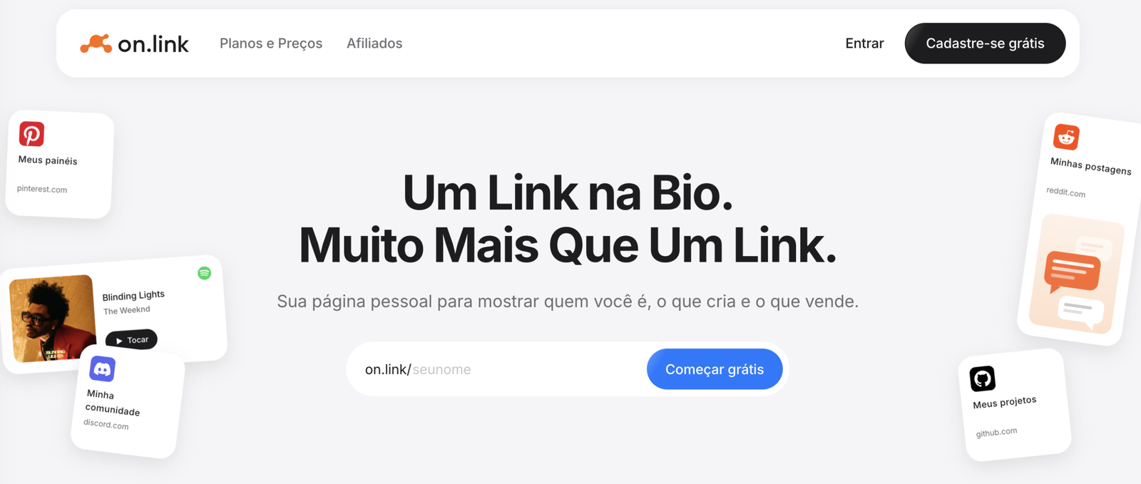 Onlink revoluciona links na bio com vendas e monetização